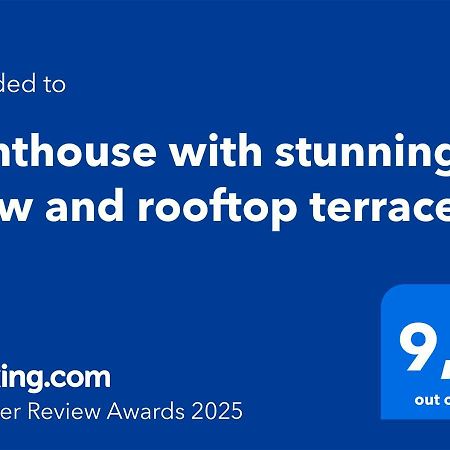 Penthouse With Stunning View And Rooftop Terrace Manilva Bagian luar foto